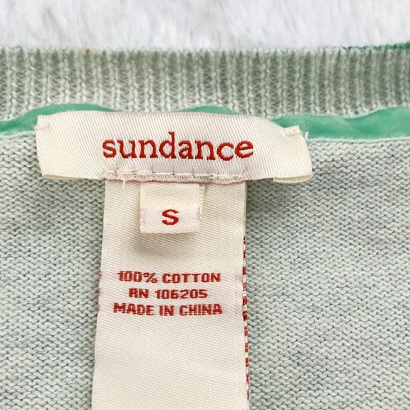 Like New Green and Blue Sundance Cardigan Sweater - Picture 5 of 5